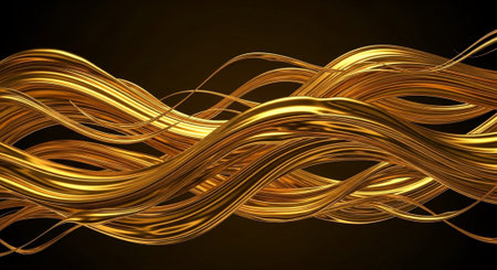 Luxury award ceremony stage background with golden spotlights, red carpet, crown, podium and elegant theater lighting.の写真素材