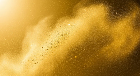 Luxury award ceremony stage background with golden spotlights, red carpet, crown, podium and elegant theater lighting.の写真素材