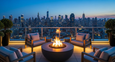 Luxury award ceremony stage background with golden spotlights, red carpet, crown, podium and elegant theater lighting.の写真素材