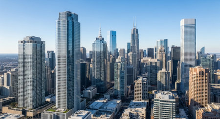 Futuristic Smart City Skyline with Neon Lights and Advanced Transportation Technology.
