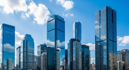 Futuristic Smart City Skyline with Neon Lights and Advanced Transportation Technology.