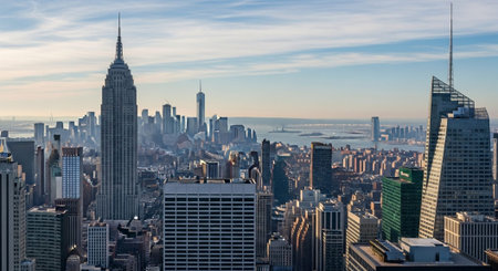 Futuristic Smart City Skyline with Neon Lights and Advanced Transportation Technology.