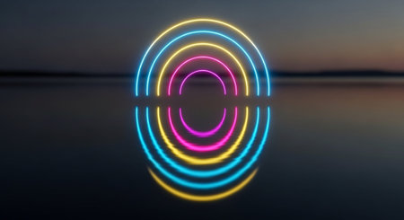 Futuristic Digital Technology Network and Artificial Intelligence Data Communication Background.の写真素材