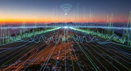 Futuristic Digital Technology Network and Artificial Intelligence Data Communication Background.
