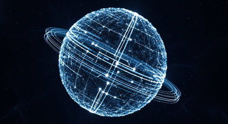 Futuristic Digital Technology Network and Artificial Intelligence Data Communication Background.の写真素材