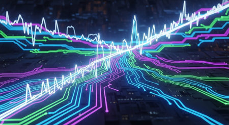 Futuristic Digital Technology Network and Artificial Intelligence Data Communication Background.