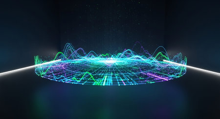 Futuristic Digital Technology Network and Artificial Intelligence Data Communication Background.