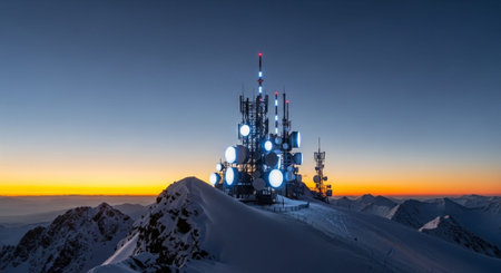 Futuristic Digital Technology Network and Artificial Intelligence Data Communication Background.