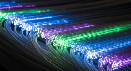 Futuristic Digital Technology Network and Artificial Intelligence Data Communication Background.の写真素材