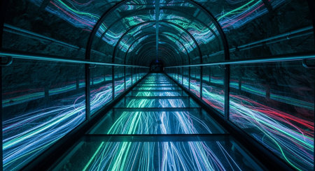 Futuristic Digital Technology Network and Artificial Intelligence Data Communication Background.