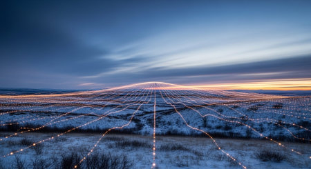 Futuristic Digital Technology Network and Artificial Intelligence Data Communication Background.