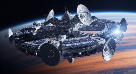 Futuristic Digital Technology Network and Artificial Intelligence Data Communication Background.