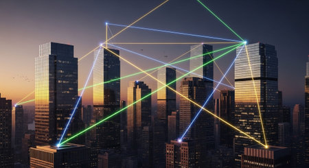 Futuristic Digital Technology Network and Artificial Intelligence Data Communication Background.
