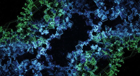 Futuristic Digital Technology Network and Artificial Intelligence Data Communication Background.