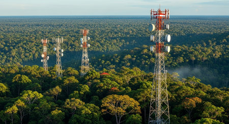 Futuristic Digital Technology Network and Artificial Intelligence Data Communication Background.