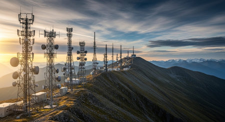 Futuristic Digital Technology Network and Artificial Intelligence Data Communication Background.の写真素材