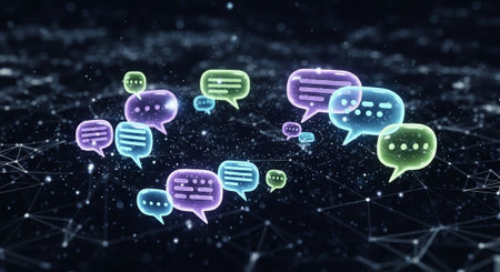 Futuristic Digital Technology Network and Artificial Intelligence Data Communication Background.