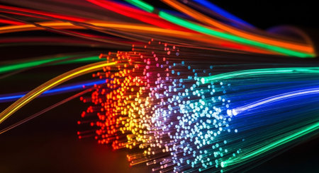 Futuristic Digital Technology Network and Artificial Intelligence Data Communication Background.