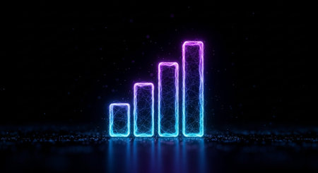 Futuristic Digital Technology Network and Artificial Intelligence Data Communication Background.の写真素材