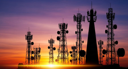 Futuristic Digital Technology Network and Artificial Intelligence Data Communication Background.