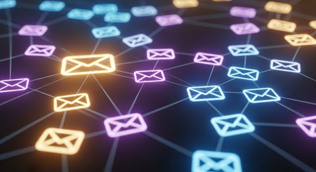 Futuristic Digital Technology Network and Artificial Intelligence Data Communication Background.