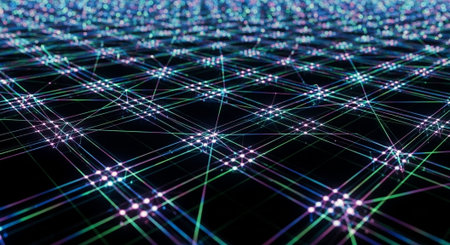Futuristic Digital Technology Network and Artificial Intelligence Data Communication Background.