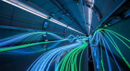Futuristic Digital Technology Network and Artificial Intelligence Data Communication Background.