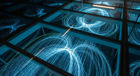 Futuristic Digital Technology Network and Artificial Intelligence Data Communication Background.