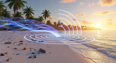 Futuristic Digital Technology Network and Artificial Intelligence Data Communication Background.
