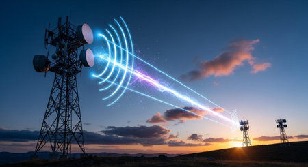Futuristic Digital Technology Network and Artificial Intelligence Data Communication Background.