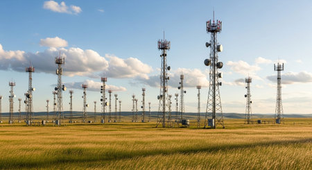 Futuristic Digital Technology Network and Artificial Intelligence Data Communication Background.
