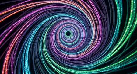 Futuristic Digital Technology Network and Artificial Intelligence Data Communication Background.