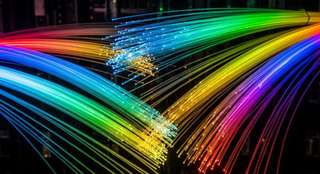 Futuristic Digital Technology Network and Artificial Intelligence Data Communication Background.