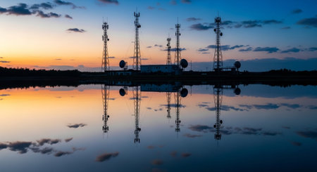 Futuristic Digital Technology Network and Artificial Intelligence Data Communication Background.