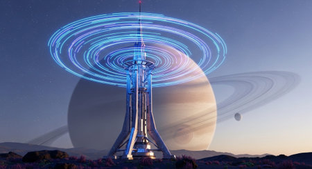 Futuristic Digital Technology Network and Artificial Intelligence Data Communication Background.