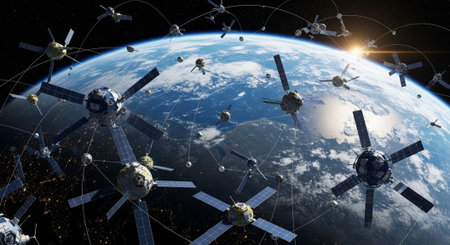 Futuristic Digital Technology Network and Artificial Intelligence Data Communication Background.