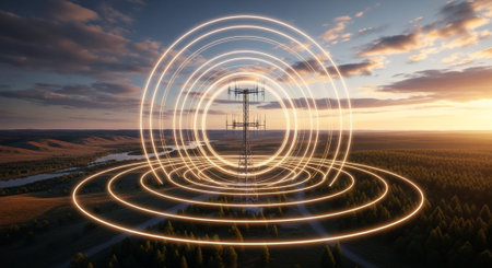 Futuristic Digital Technology Network and Artificial Intelligence Data Communication Background.