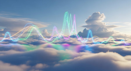 Futuristic Digital Technology Network and Artificial Intelligence Data Communication Background.