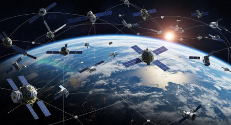 Futuristic Digital Technology Network and Artificial Intelligence Data Communication Background.