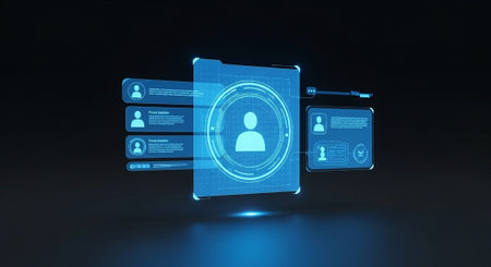 Futuristic Digital Technology Network and Artificial Intelligence Data Communication Background.