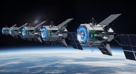 Futuristic Digital Technology Network and Artificial Intelligence Data Communication Background.