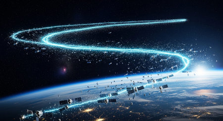 Futuristic Digital Technology Network and Artificial Intelligence Data Communication Background.