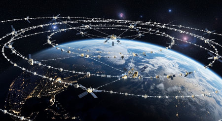 Futuristic Digital Technology Network and Artificial Intelligence Data Communication Background.