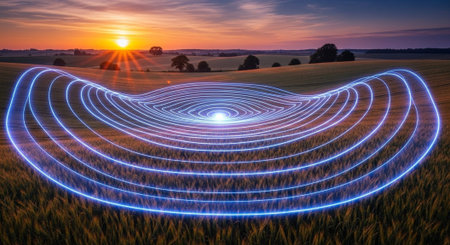 Futuristic Digital Technology Network and Artificial Intelligence Data Communication Background.
