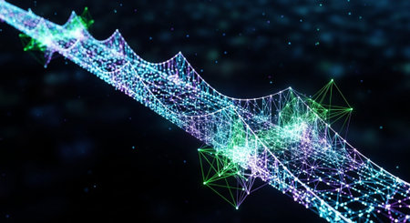 Futuristic Digital Technology Network and Artificial Intelligence Data Communication Background.