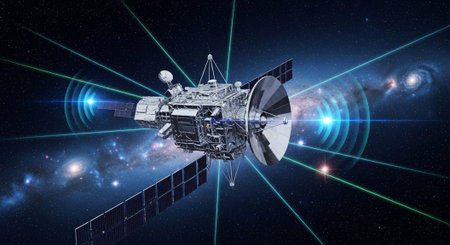 Futuristic Digital Technology Network and Artificial Intelligence Data Communication Background.