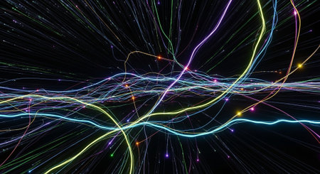 Futuristic Digital Technology Network and Artificial Intelligence Data Communication Background.