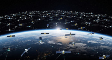 Futuristic Digital Technology Network and Artificial Intelligence Data Communication Background.