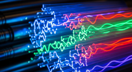 Futuristic Digital Technology Network and Artificial Intelligence Data Communication Background.