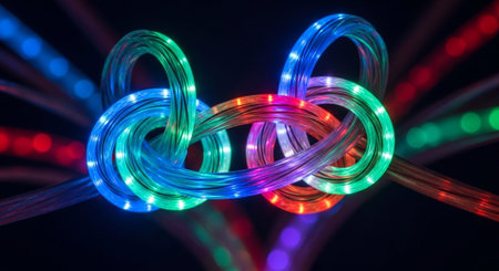 Futuristic Digital Technology Network and Artificial Intelligence Data Communication Background.の写真素材